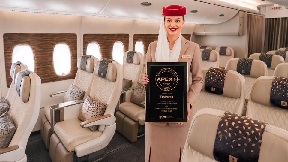 Emirates wins accolade at 2026 APEX Awards