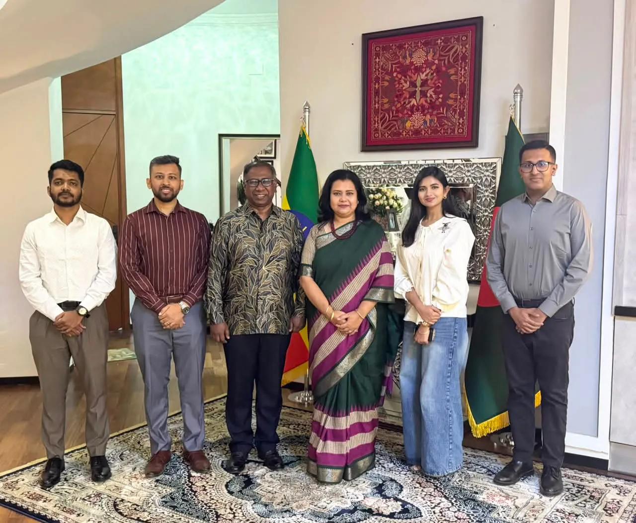 Bangladesh envoy hosts Biman cadet pilots undergoing training in Ethiopia