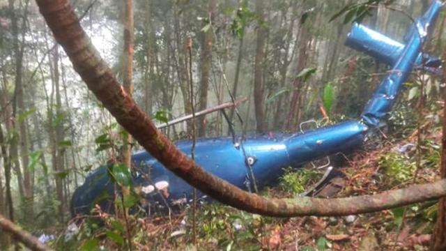 মালয়েশিয়ায় হেলিকপ্টার বিধ্বস্ত-পাঁচ আরোহী আহত